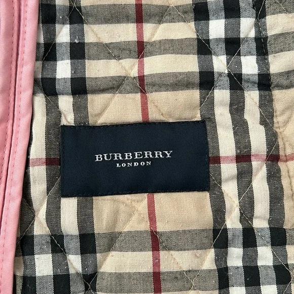 Burberry Size Small Light Pink Classic Jacket